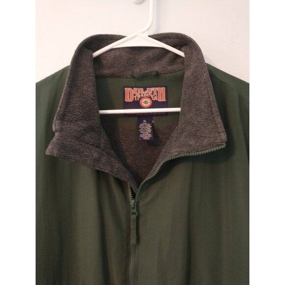 Duluth Trading Co. Men's Jacket Full Zip Green Nylon Fleece Lined Warm Coat - XL - Picture 2 of 9